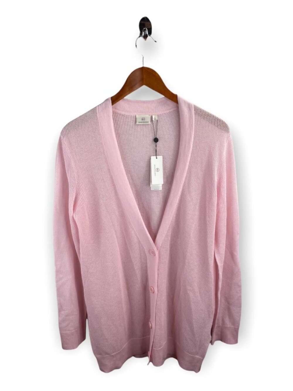 AG Adriano Goldschmied Pink Cashmere Light Knitted Cardigan Size S